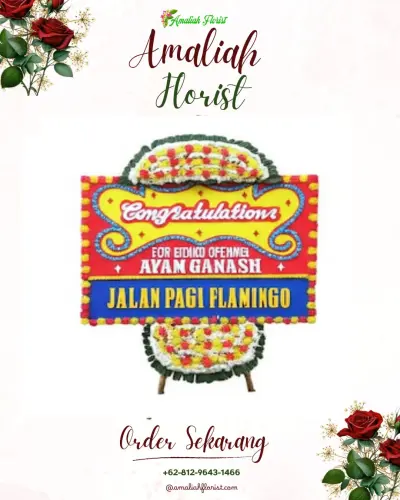 Bunga Papan Congratulation di Tani Aman